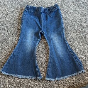 9-12 month Baileys blossoms Kids Blue Flared Denim Jeans